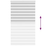 vidaXL Jaluzea tip zebra gri deschis lățime țesătură 115,9cm poliester