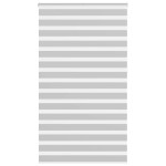 vidaXL Jaluzea tip zebra gri deschis lățime țesătură 120,9cm poliester