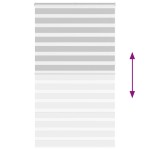 vidaXL Jaluzea tip zebra gri deschis lățime țesătură 120,9cm poliester