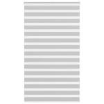 vidaXL Jaluzea tip zebra gri deschis lățime țesătură 130,9cm poliester