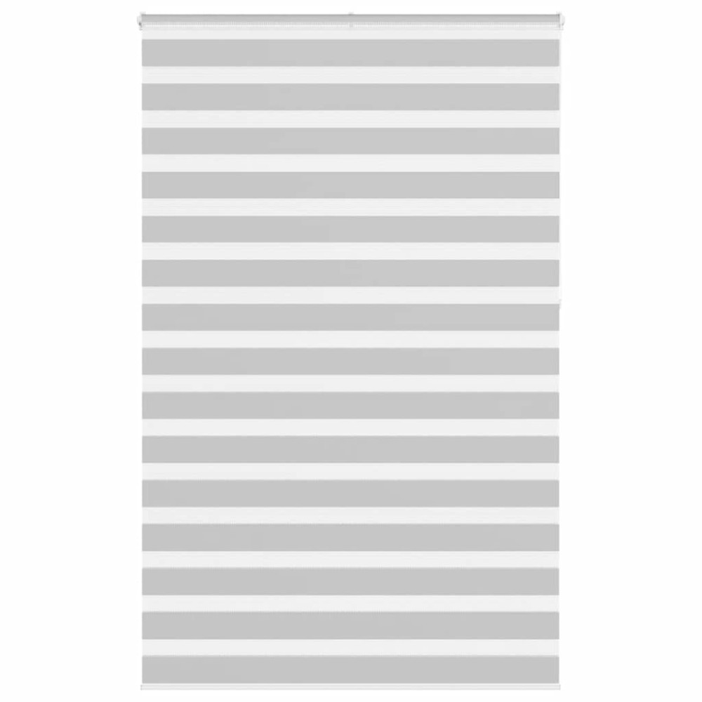 vidaXL Jaluzea tip zebra gri deschis lățime țesătură 135,9cm poliester