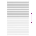 vidaXL Jaluzea tip zebra gri deschis lățime țesătură 135,9cm poliester