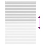 vidaXL Jaluzea tip zebra gri deschis lățime țesătură 155,9cm poliester