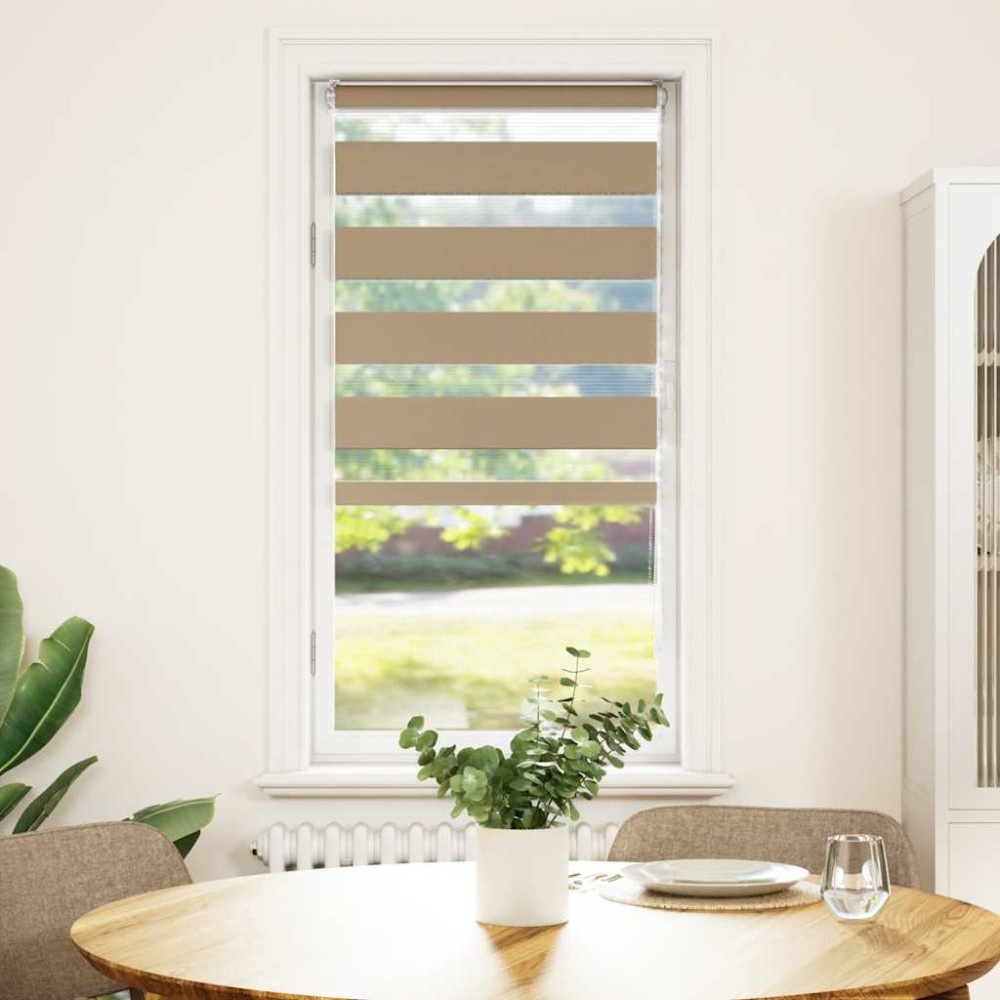 vidaXL Jaluzea tip zebra 65x100 cm lățime țesătură 60,9 cm poliester
