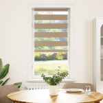 vidaXL Jaluzea tip zebra 65x100 cm lățime țesătură 60,9 cm poliester