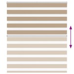 vidaXL Jaluzea tip zebra 125x100 cm lățime țesătură 120,9 cm poliester