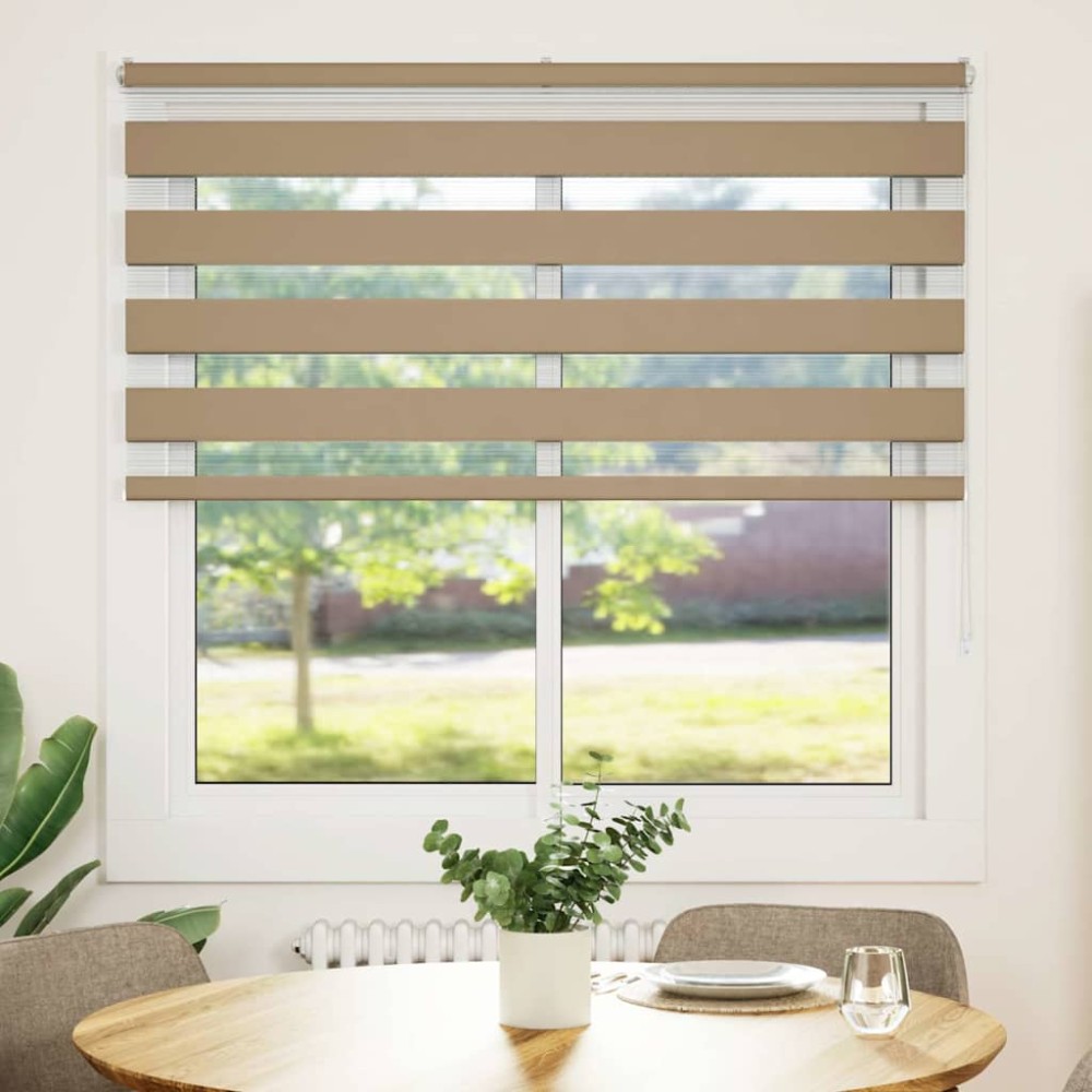 vidaXL Jaluzea tip zebra 145x100 cm lățime țesătură 140,9 cm poliester