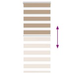 vidaXL Jaluzea tip zebra 65x150 cm lățime țesătură 60,9 cm poliester