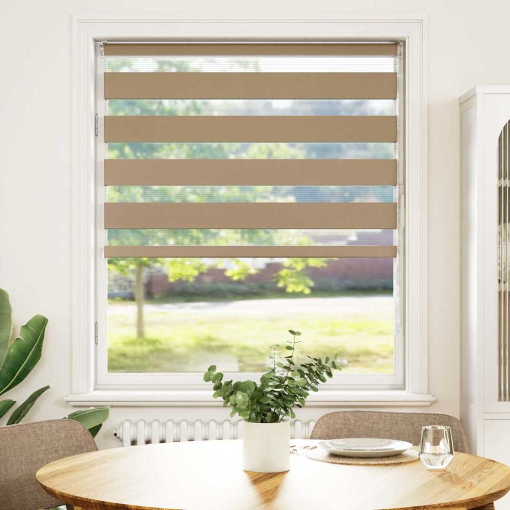 vidaXL Jaluzea tip zebra 110x150 cm lățime țesătură 105,9 cm poliester