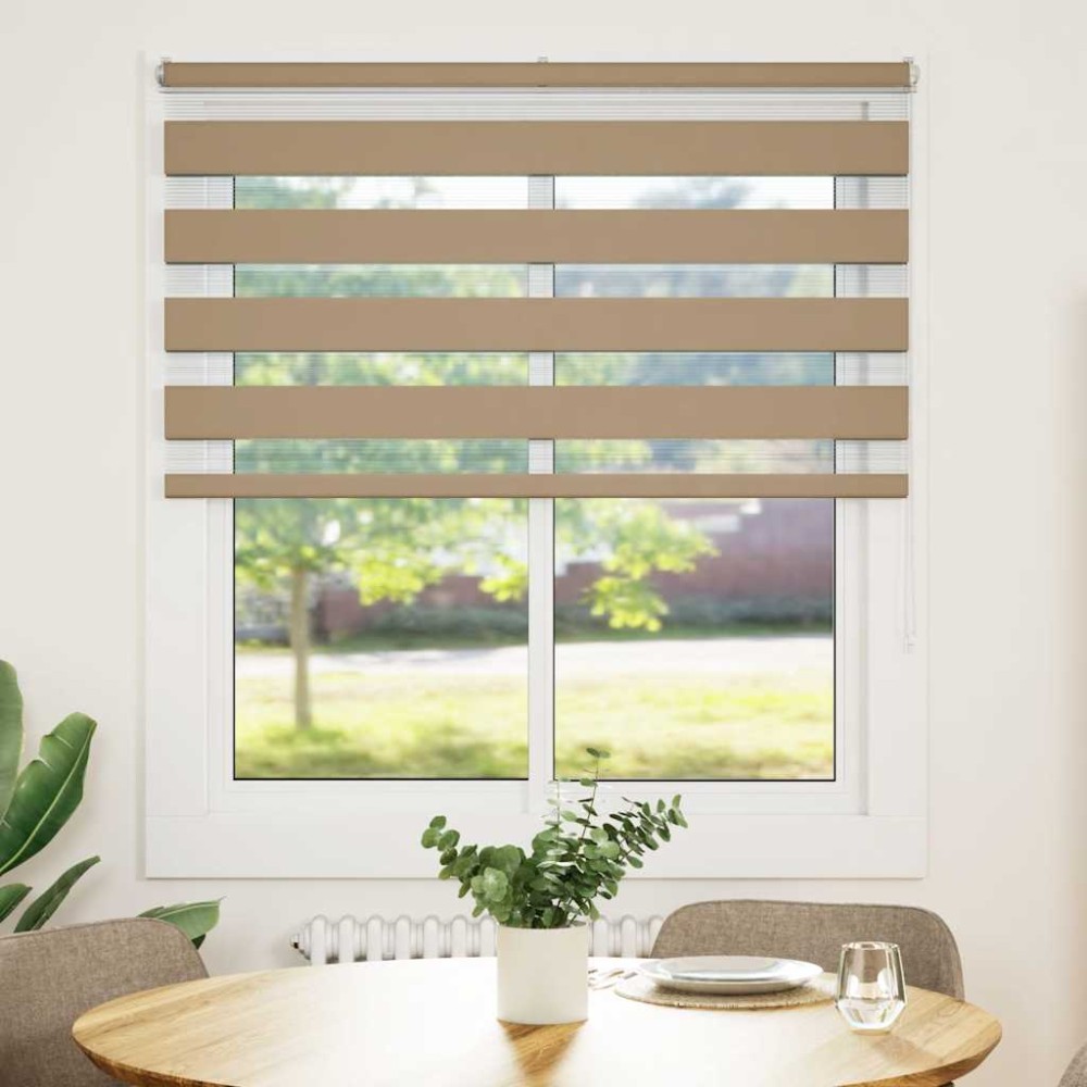 vidaXL Jaluzea tip zebra 120x150 cm lățime țesătură 115,9 cm poliester