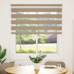 vidaXL Jaluzea tip zebra 125x150 cm lățime țesătură 120,9 cm poliester