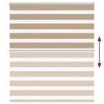 vidaXL Jaluzea tip zebra 125x150 cm lățime țesătură 120,9 cm poliester