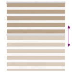 vidaXL Jaluzea tip zebra 130x150 cm lățime țesătură 125,9 cm poliester