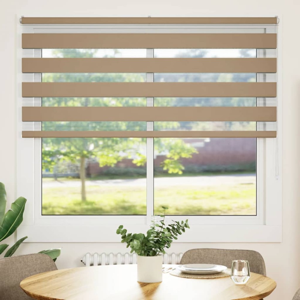 vidaXL Jaluzea tip zebra 155x150 cm lățime țesătură 150,9 cm poliester