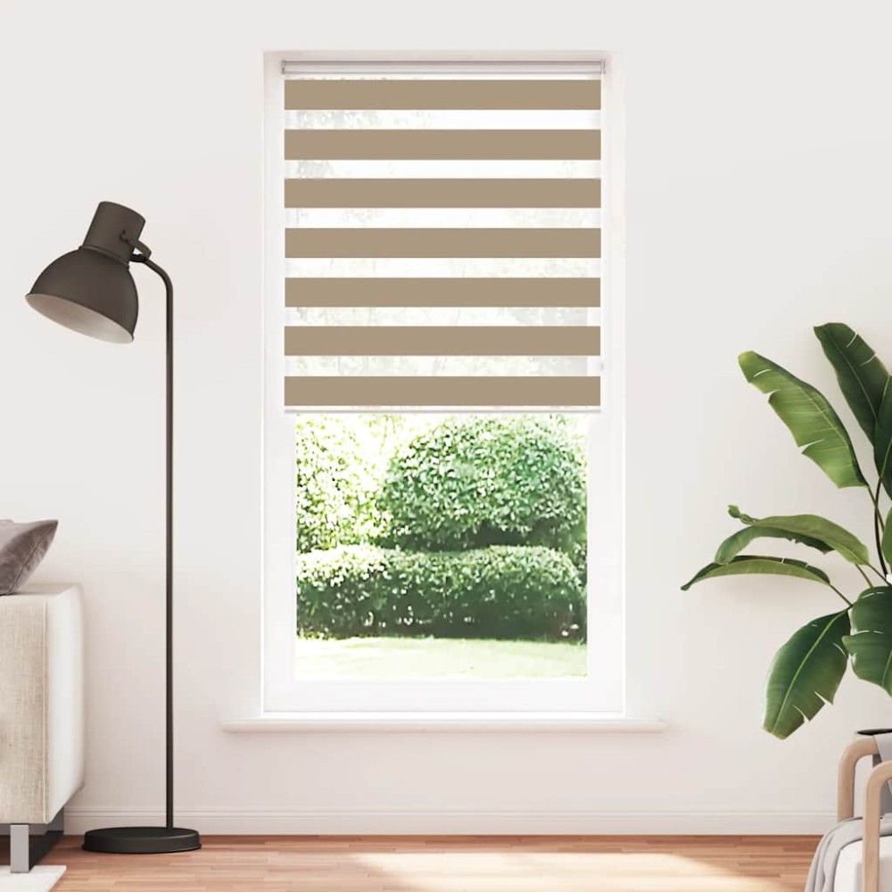 vidaXL Jaluzea tip zebra 115x200 cm lățime țesătură 110,9 cm poliester