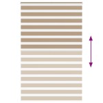 vidaXL Jaluzea tip zebra 140x200 cm lățime țesătură 135,9 cm poliester