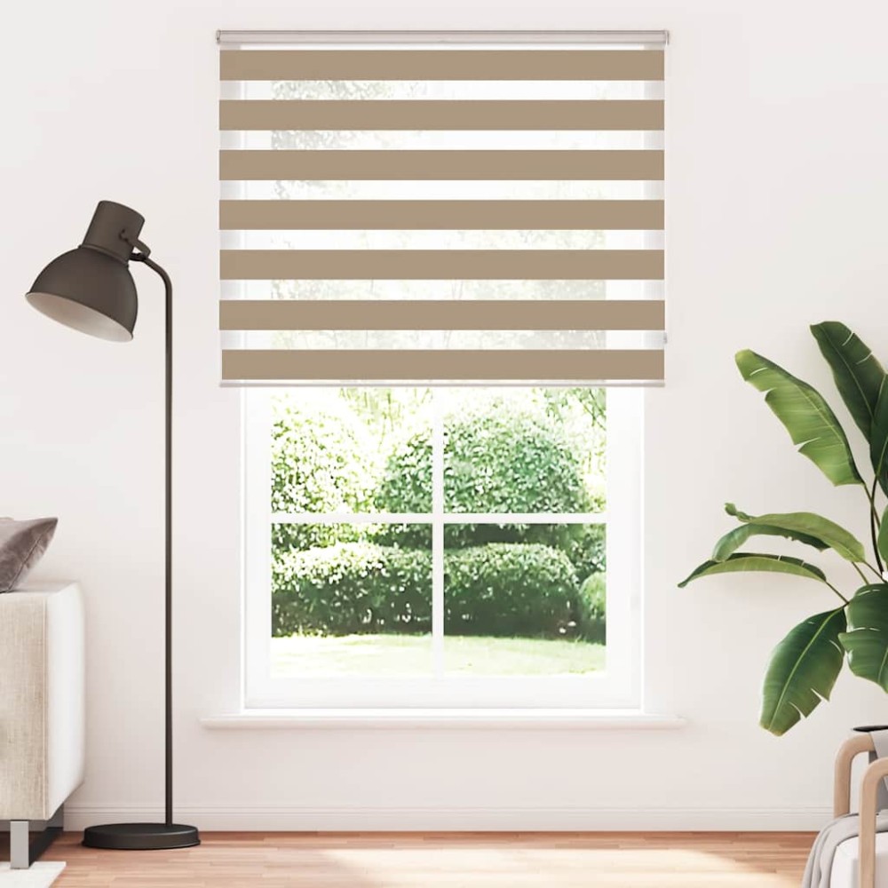 vidaXL Jaluzea tip zebra 145x200 cm lățime țesătură 140,9 cm poliester