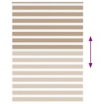vidaXL Jaluzea tip zebra 155x200 cm lățime țesătură 150,9 cm poliester