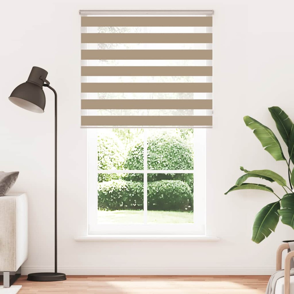 vidaXL Jaluzea tip zebra 130x230 cm lățime țesătură 125,9 cm poliester
