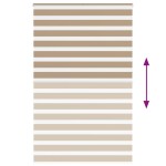 vidaXL Jaluzea tip zebra 140x230 cm lățime țesătură 135,9 cm poliester