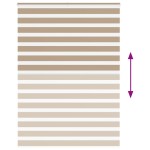 vidaXL Jaluzea tip zebra 155x230 cm lățime țesătură 150,9 cm poliester