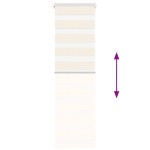 vidaXL Jaluzea tip zebra 40x100 cm lățime țesătură 35,9 cm poliester