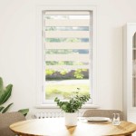 vidaXL Jaluzea tip zebra 65x100 cm lățime țesătură 60,9 cm poliester