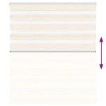 vidaXL Jaluzea tip zebra 125x100 cm lățime țesătură 120,9 cm poliester