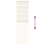 vidaXL Jaluzea tip zebra 45x150 cm lățime țesătură 40,9 cm poliester