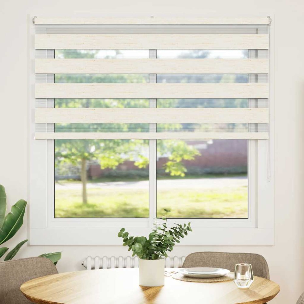 vidaXL Jaluzea tip zebra 150x150 cm lățime țesătură 145,9 cm poliester