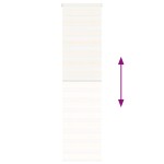 vidaXL Jaluzea tip zebra 60x200 cm lățime țesătură 55,9 cm poliester