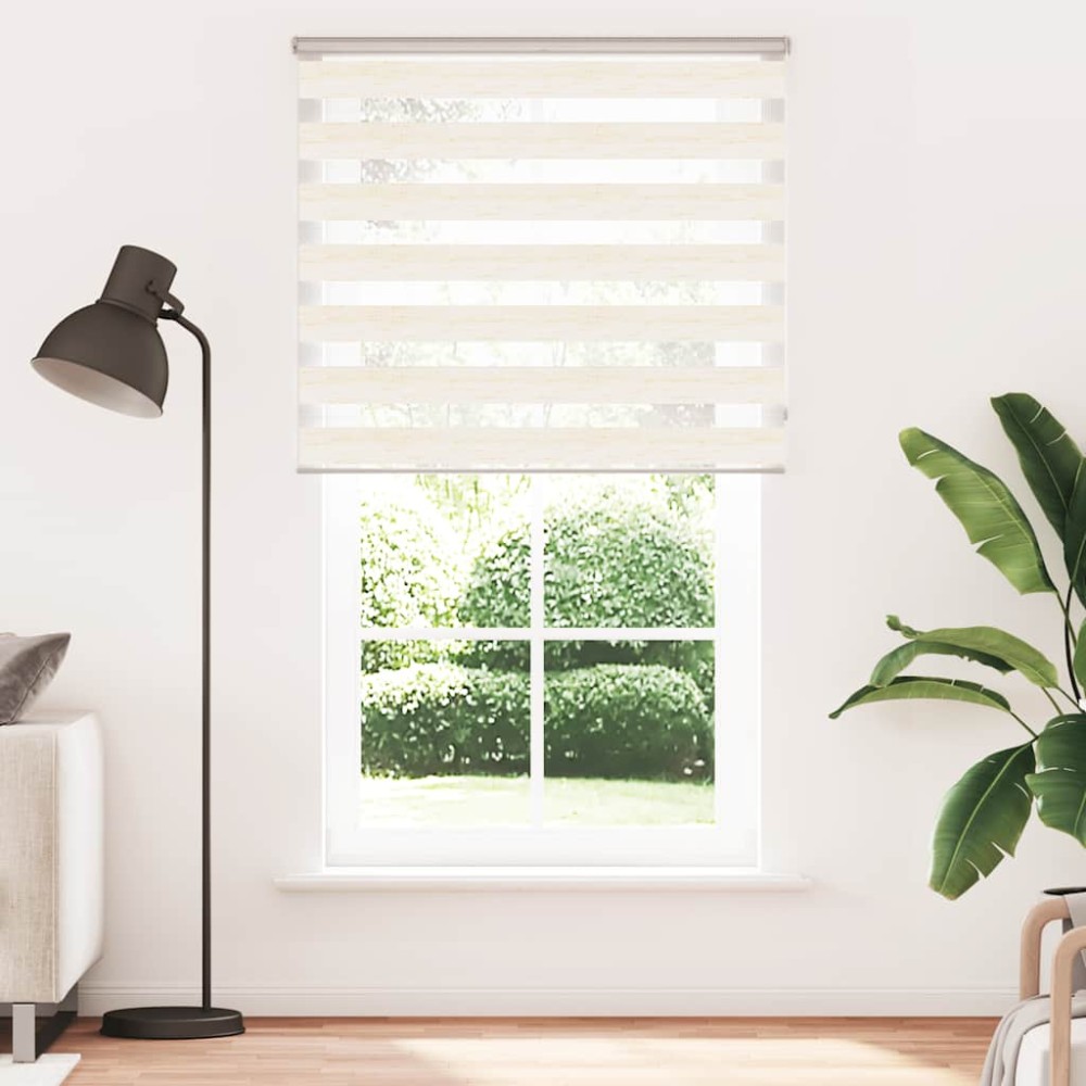 vidaXL Jaluzea tip zebra 135x200 cm lățime țesătură 130,9 cm poliester
