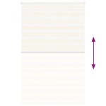 vidaXL Jaluzea tip zebra 140x200 cm lățime țesătură 135,9 cm poliester