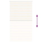 vidaXL Jaluzea tip zebra 125x230 cm lățime țesătură 120,9 cm poliester