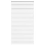 vidaXL Jaluzea tip zebra alb lățime țesătură 70,9 cm poliester