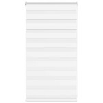 vidaXL Jaluzea tip zebra alb lățime țesătură 85,9 cm poliester