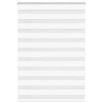 vidaXL Jaluzea tip zebra alb lățime țesătură 90,9 cm poliester