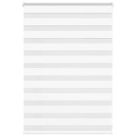 vidaXL Jaluzea tip zebra alb lățime țesătură 95,9 cm poliester