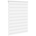 vidaXL Jaluzea tip zebra alb lățime țesătură 100,9 cm poliester