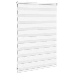 vidaXL Jaluzea tip zebra alb lățime țesătură 100,9 cm poliester