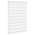 vidaXL Jaluzea tip zebra alb lățime țesătură 110,9 cm poliester