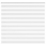 vidaXL Jaluzea tip zebra alb lățime țesătură 150,9 cm poliester
