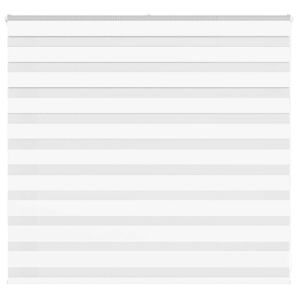 vidaXL Jaluzea tip zebra alb lățime țesătură 155,9 cm poliester