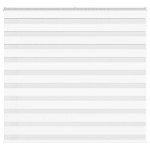 vidaXL Jaluzea tip zebra alb lățime țesătură 155,9 cm poliester