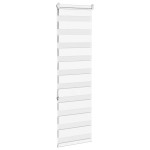 vidaXL Jaluzea tip zebra alb lățime țesătură 35,9 cm poliester