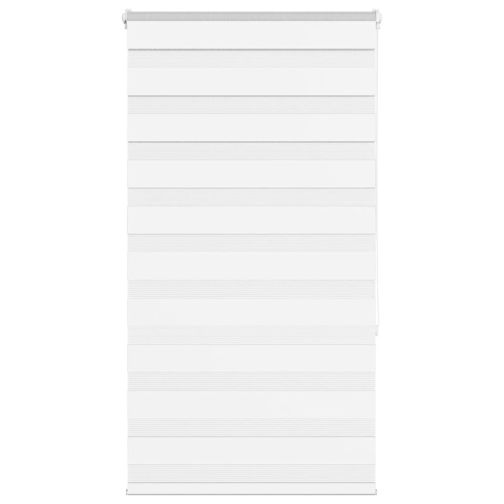 vidaXL Jaluzea tip zebra alb lățime țesătură 70,9 cm poliester