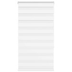 vidaXL Jaluzea tip zebra alb lățime țesătură 75,9 cm poliester