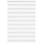 vidaXL Jaluzea tip zebra alb lățime țesătură 90,9 cm poliester