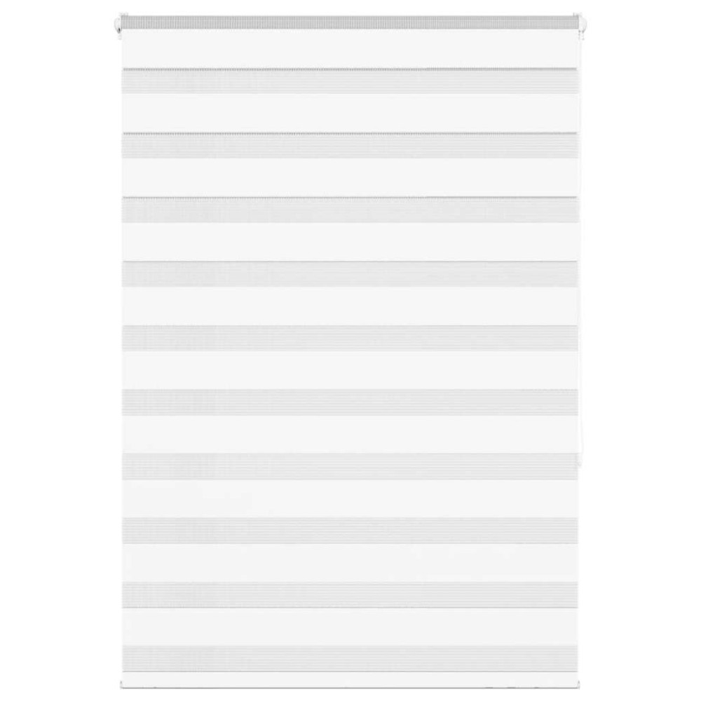 vidaXL Jaluzea tip zebra alb lățime țesătură 100,9 cm poliester
