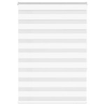 vidaXL Jaluzea tip zebra alb lățime țesătură 105,9 cm poliester